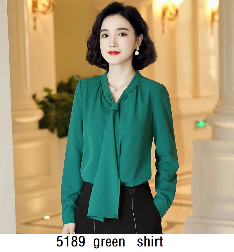 5189 green shirt Женские костюмы, тонкая осенняя куртка в полоску, брюки, комплект из 2 предметов, Деловые женские брючные костюмы, женские костюмы, 9338 - Цвет: 5189 green shirt