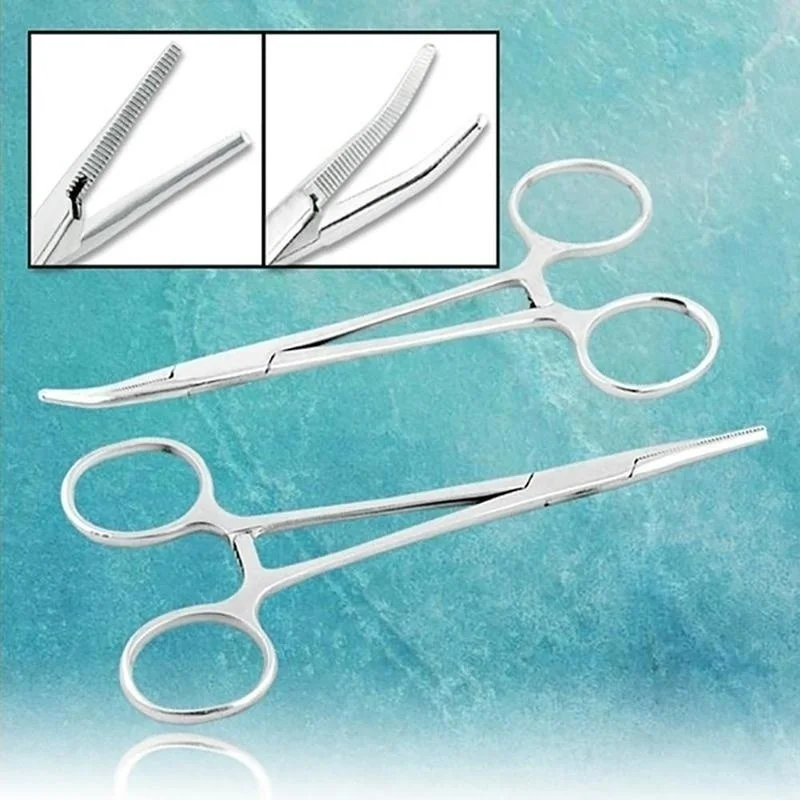 Mejor precio 12,5 CM de acero inoxidable quirúrgico fórceps hemostáticos herramientas de pesca El alicate para ganchos desacoplamiento dispositivo 1gNWb9Vw3R8