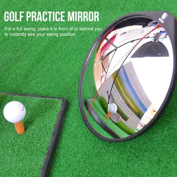 

Portable Practice Golf Putting Mirror Professional Golf 360-Degrees Mirror for Full Swing and Putting - Golf Practice Mirror