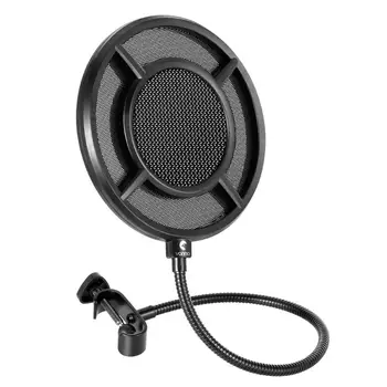 

Professional Mic Blowout Prevention Net Creation of Double-layer Metal Mesh Windbreak Double Layer Metal Mesh Acoustic Filter