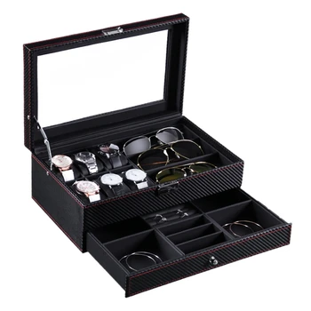 

Double-Layer Watch Storage Box Jewelry Glasses Display Box Jewelry Storage Box Watch Storage Box