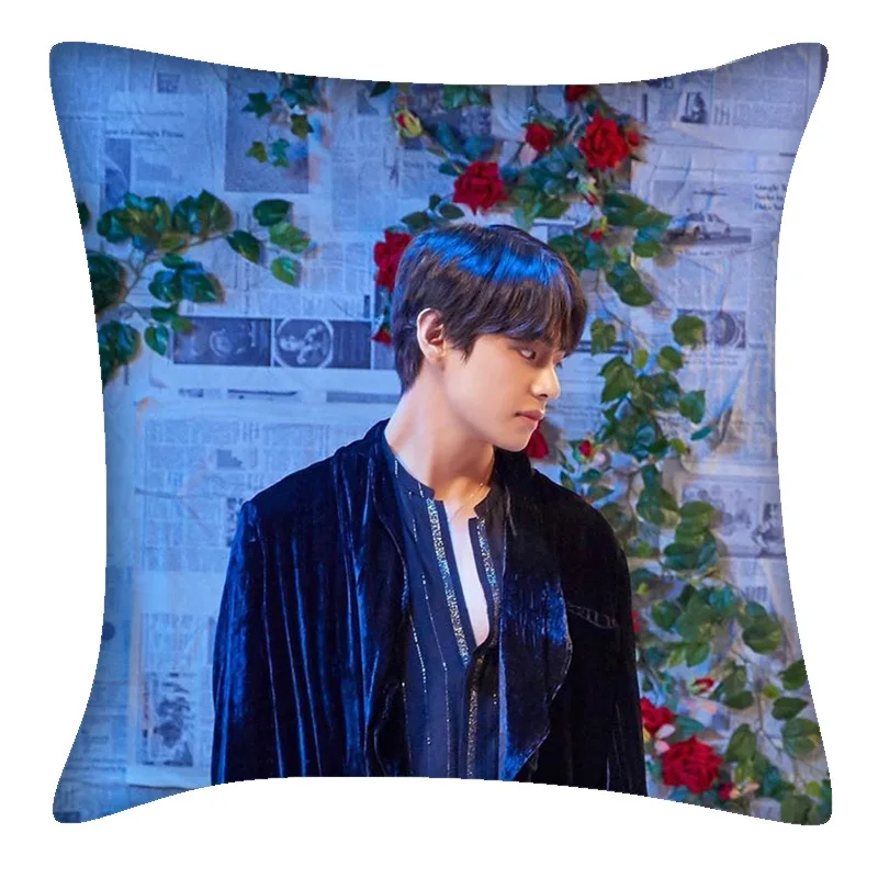 KPOP Подушка Bangtan мальчики семья портрет альбом автомобиль подушка 40*40 см подушка хлопок Прямая поставка