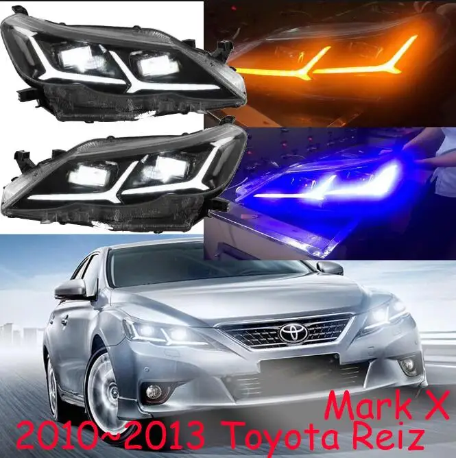 picture 2010~ 2013y автомобильный бупмер MarkX головной свет для Toyota Reiz фары Mark X автомобильные аксессуары все в светодиодный противотуманный фонарь для Mark X Reiz фары - Цвет: picture