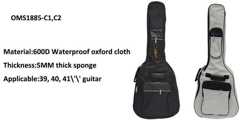 40/41 дюймов Сумка для гитары 5 мм толстый мягкий чехол сумка для Гига рюкзак 600D Оксфорд водонепроницаемый чехол для гитары с плечевыми ремнями