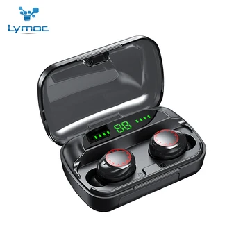 

LYMOC TWS Wireless Headsets with 2000mAh 5.0 Bluetooth Earphones Graphene Stereo Deep Bass Auriculares HD MIC Noise Cancelling