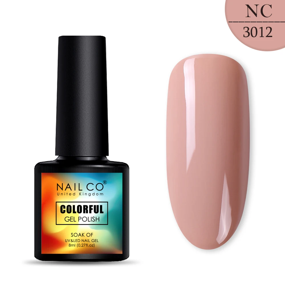 3012 NAILCO, новинка, 8 мл, 130 цветов, светодиодный Гель-лак для ногтей УФ гель для ногтей, салонный домашний лак, Гель-лак, гибридный, впитывающий - Цвет: 3012