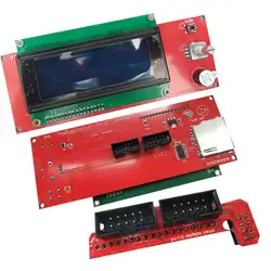 Новый V1.4 lcd 2004 умный контроллер дисплея с адаптером и кабелями для Ramps 1,4 999