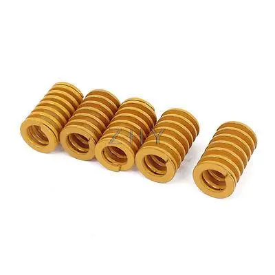 

9mm x 16mm x 25mm Rectangular Section Mold Mould Die Spring Yellow 5 pcs
