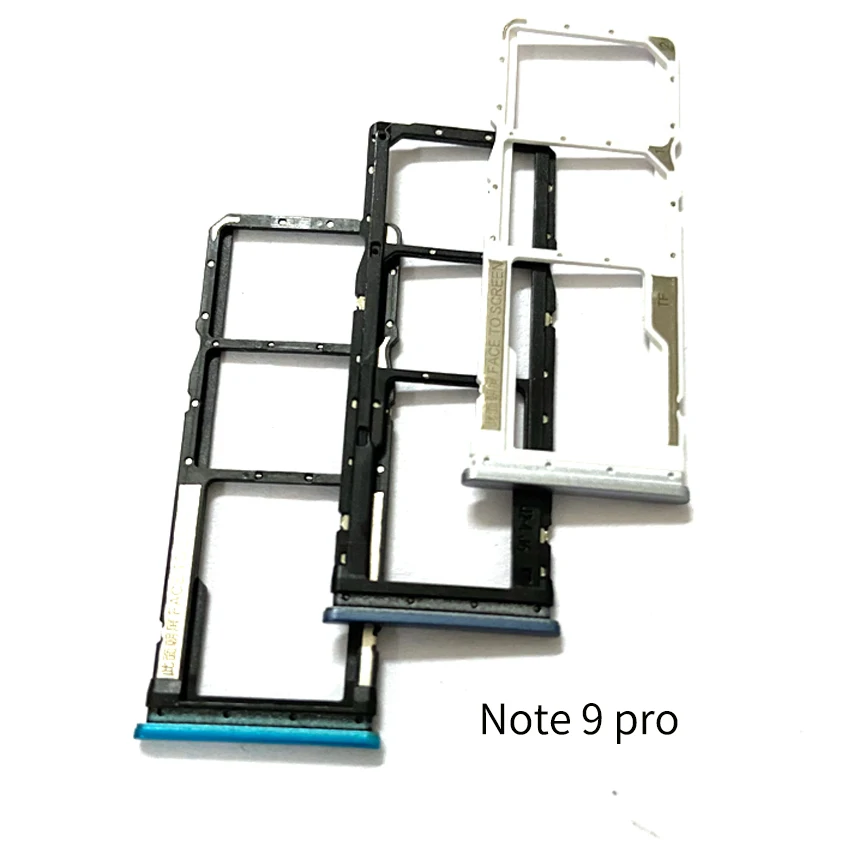 Soporte de bandeja Sim para Xiaomi Redmi Nota 9 pro Note9 Nota 9S versión Global bandeja de tarjeta SIM Adaptador de soporte de ranura hembra