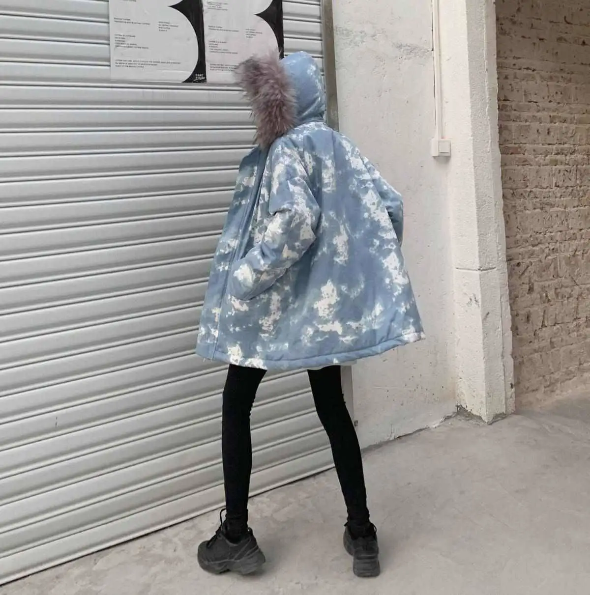 Heydress новое зимнее пальто Харадзюку, женские свободные парки с капюшоном и карманами, теплые камуфляжные куртки на молнии в Корейском стиле ins mujer