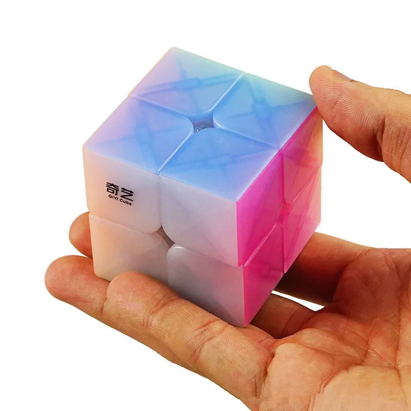 QiYi QiDi S Cube 2X2, магический куб, 50 мм, желе, скорость, карман, без наклеек, головоломка, Cubo magico, профессиональные антистрессовые игрушки для детей