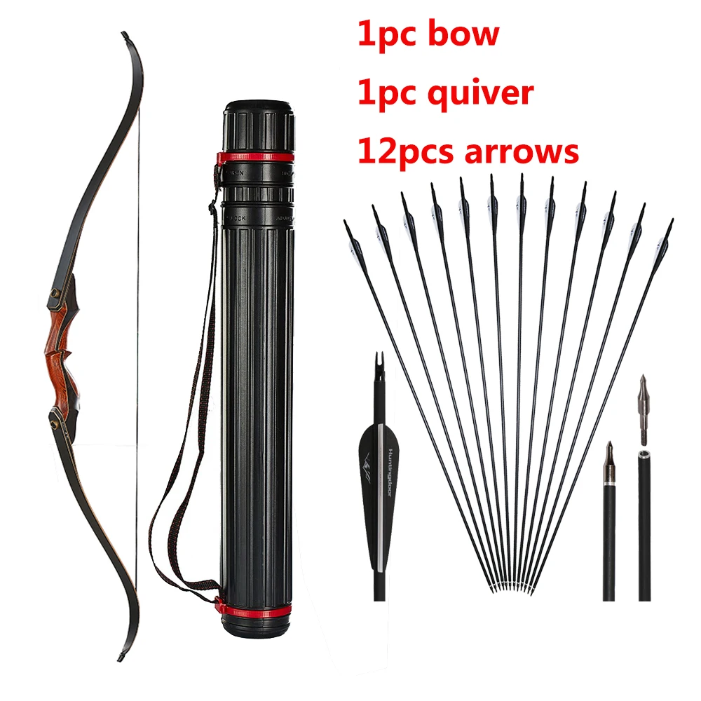 Takedown Archery Recurve Bow Right Handed30/35/40/45/50Lbs with Bow