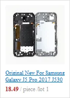 Для Samsung Galaxy J5 j510 J510F J510FN J510H J510G чехол для телефона задняя крышка корпуса средняя рамка с объективом для камеры
