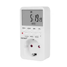 Cronómetro Digital electrónico para cocina, enchufe EU FR BR, pantalla LCD, temporizador Digital programable semanal, controlador de relé