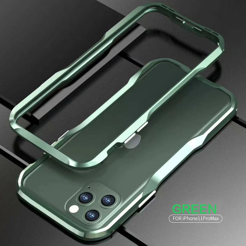 Для Apple iPhone 11 Pro Max X XS Max XR 8 7 Plus роскошный Броня Алюминиевый металлический бампер чехол рамка Защитная крышка Coques Funda