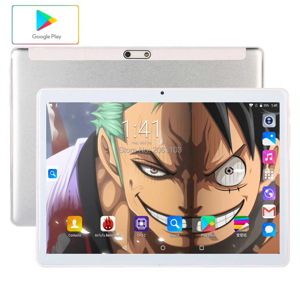 

2020 Fast Shipping Android 7.0 Tablet PC Tab Pad 10 Inch IPS 4 Core 96GB ROM Dual SIM Card LTD Phone Call 10.1" Phablet