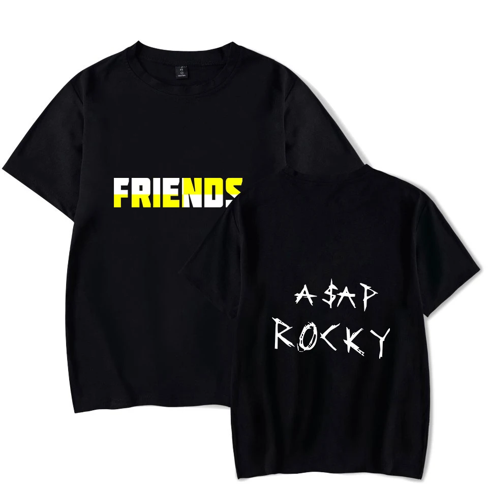 New Arrival Asap rocky print Graphic Tees Women Summer Short Sleeve Harajuku T Shirt Casual Tops Tees Plus Size