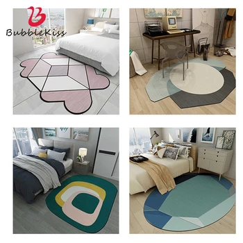 

Bubble Kiss Nordic Style Irregular Living Room Carpet Italian Coffee Table Circular Area Carpet Fashion Home Geometric Floor Mat