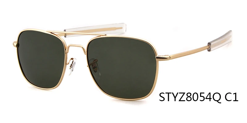 C1Gold Dark Green Модные мужские классические Поляризованные круглые женские солнцезащитные очки для вождения, отражающее зеркало Pilot Oculos de sol masculino UV400 - Цвет линз: C1Gold Dark Green