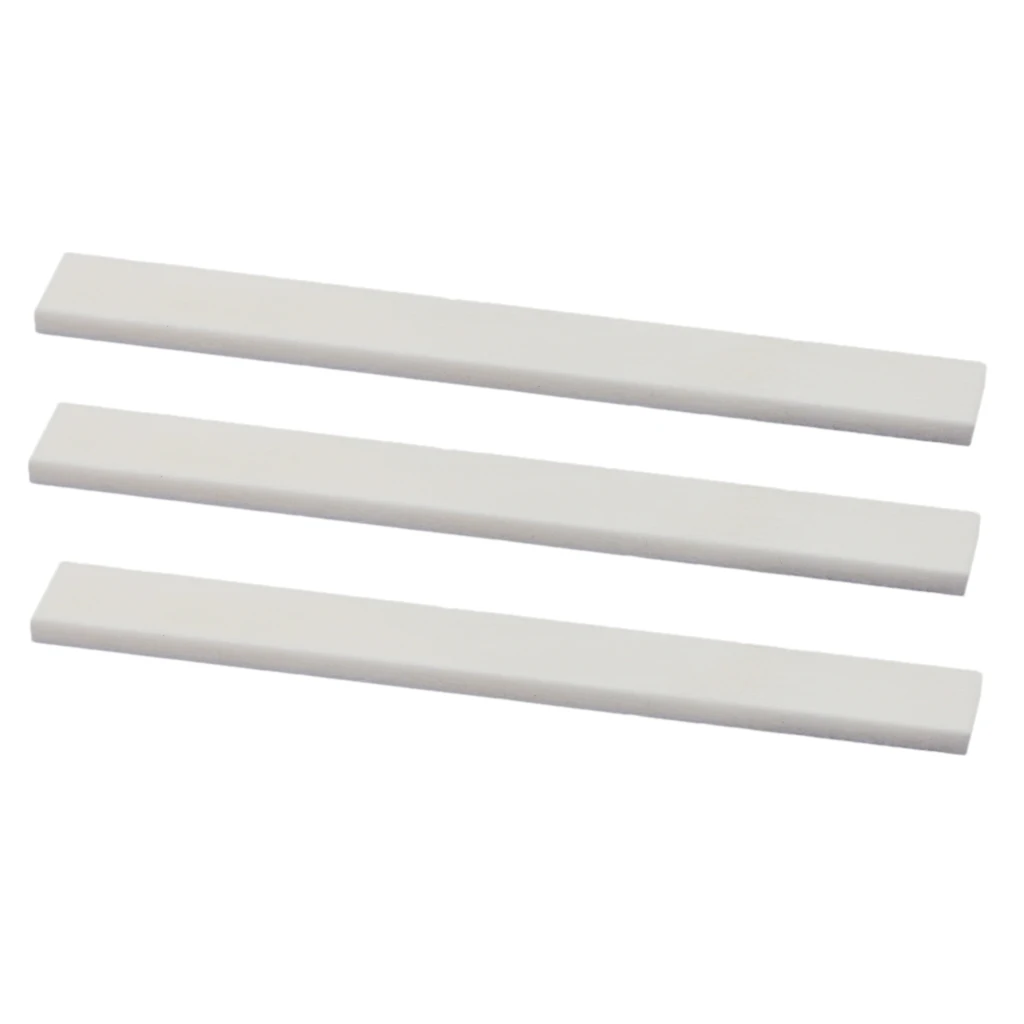 3x Cattle Bone Saddle Blanks 80mm For Handmade Guitar Supply Accessory 3x Cattle Bone Saddle Blanks 80mm For Handmade Guitar Supply Accessory