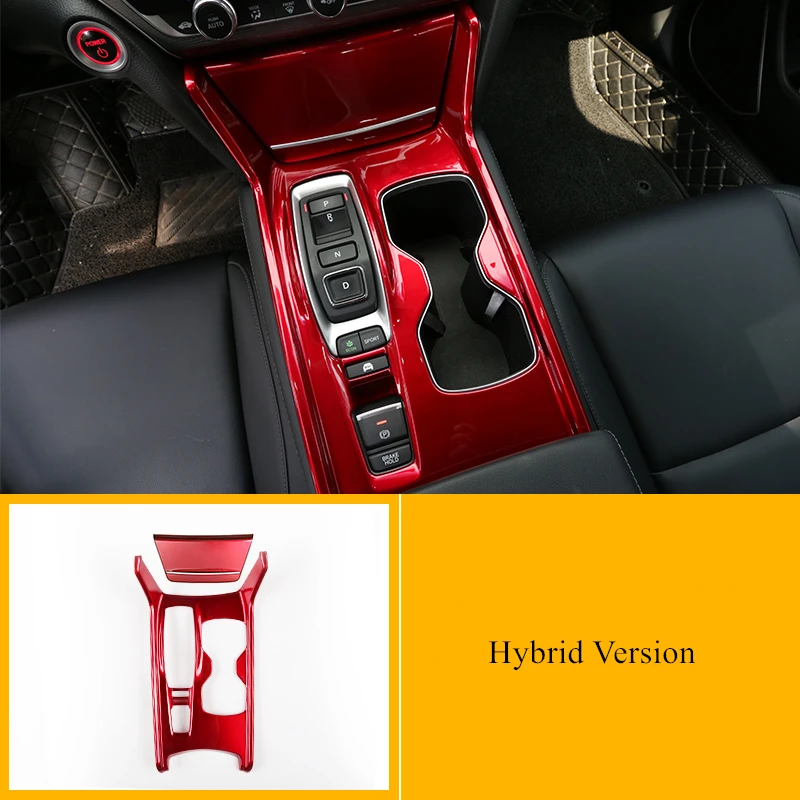 Hybrid Version 5 цветов, автомобильная панель переключения передач, отделка рамы ABS, украшения, аксессуары для Honda Accord 230/260, конфигурация, гибридная версия - Название цвета: Hybrid Version