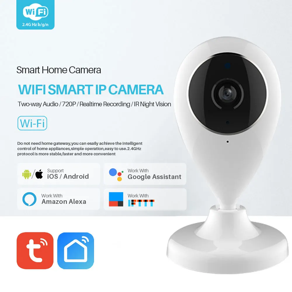 Wi-Fi IP камера беспроводная умный дом безопасности наблюдения SmartLife приложение управления двухстороннее аудио работает с Alexa Echo Google Home
