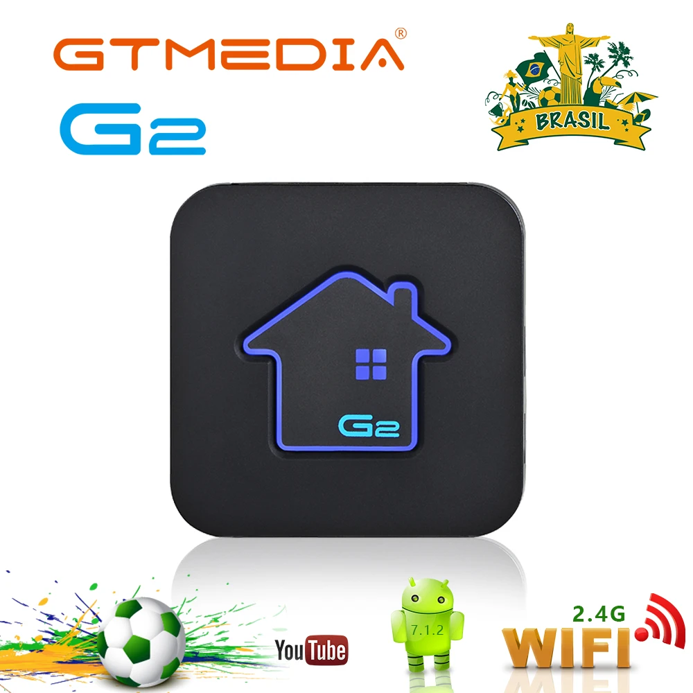 

[Brazil] GTMEDIA G2 TV Box 4K HDR Android 7.1 Ultra HD 2G 16G WIFI Google Cast Netflix support IPTV Set top Box Media Player