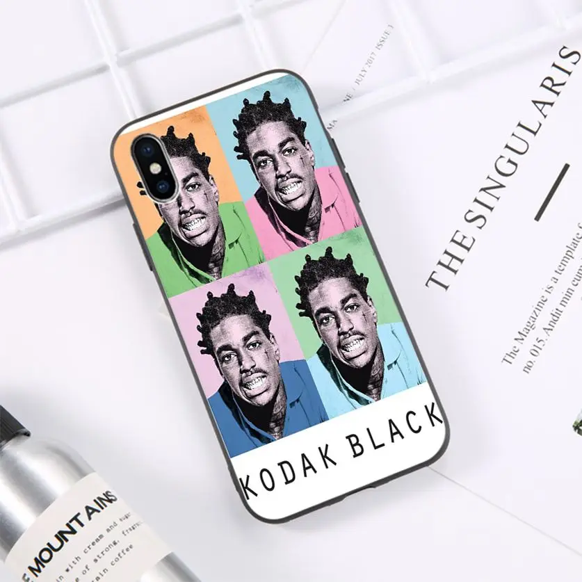 HTxian Kodak Black Rapper Soft Silicone TPU Phone Cover for iPhone 11 pro XS MAX 8 7 6 6S Plus X 5 5S SE XR casese 2020