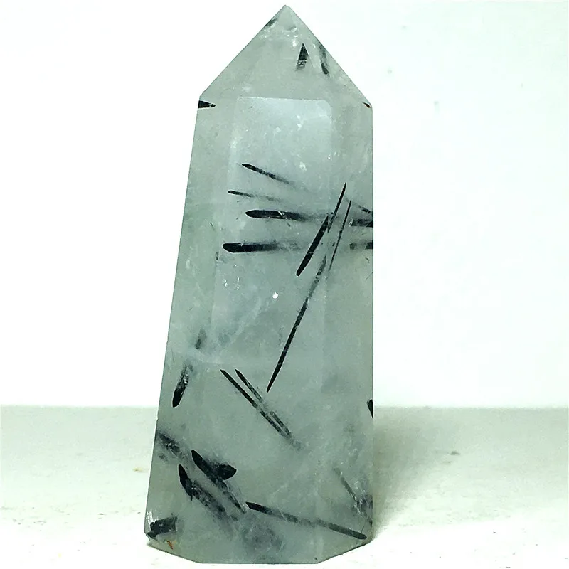 

NATURAL Black tourmaline quartz CRYSTAL POINT HEALING wand