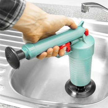 

Toilet Dredge Plug Air Pump Blockage Remover Drain Cleaner Sewer Sink Plunger Toilets Bathroom Kitchen Cleaner Kit