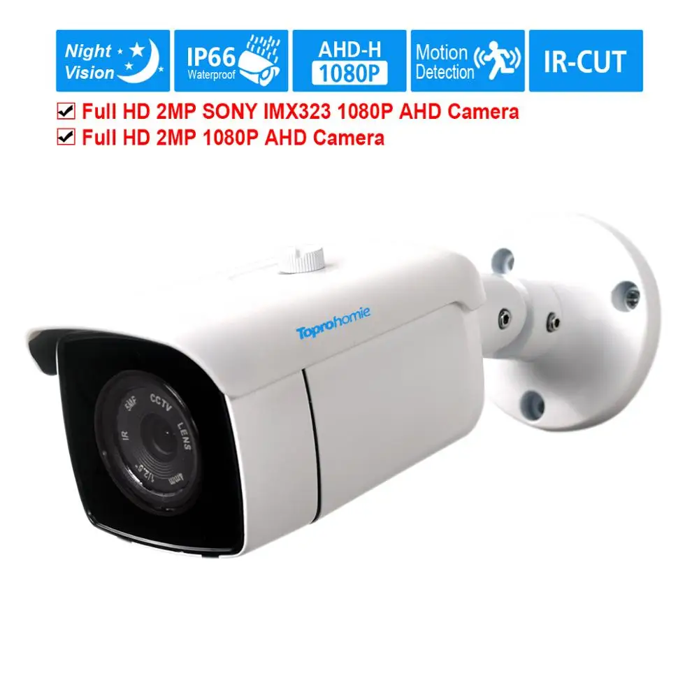 Камера видеонаблюдения TOPROHOIME HD 2 Мп AHD CVI 1080P SONY IMX323|Камеры видеонаблюдения| |