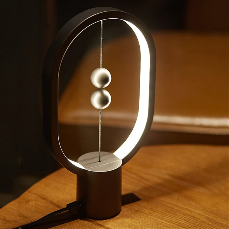 

USB Hengpro Balance LED Table Lamp Magnetic Balance Study Desk Light Home Reading Night Light Bedroom Table Lamp Bedside Light
