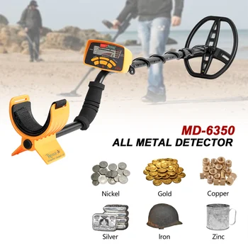 

MD6350 Underground Metal Detector Gold Detector Professional Treasure Hunter Detector Metal Pinpointer Waterproof Garrett pointe