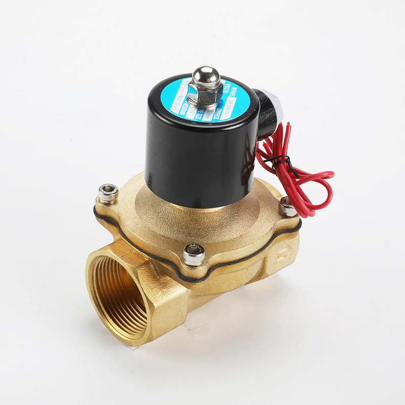 1/" 3/8" 1/" 3/4" " 2" латунный Электрический электромагнитный клапан DC12V DC24V AC220V 110 В нормально закрытый электромагнитный клапан для воды, масла, воздуха