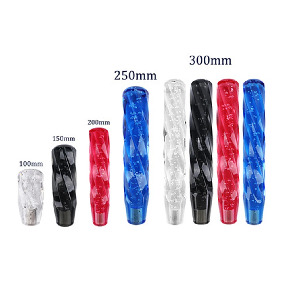Universal Shift Knob Stick 15cm 20cm 30cm Manual Crystal Transparent