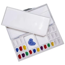 24 Grids High Quality Empty Watercolor Palette Paints Tins Box for Professional Art Painting Palette Supplies Acrylic Moisturizi