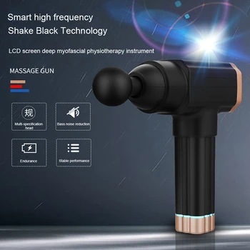 

Electric Massage Gun Therapy Deep Vibration Muscle Pain Body Lactic acid Relaxation Fitness Equipment With 6 Heads