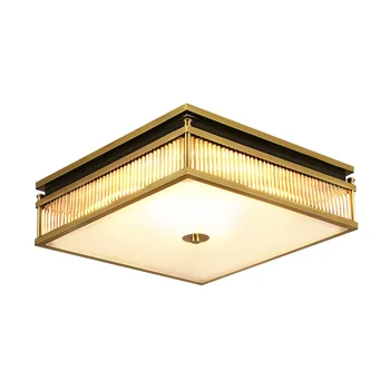 

LED Light Home Modern Gold copper Ceiling Lamp Warm White Cold White Round Square Living Room Bedroom Kitchen indoor lighting