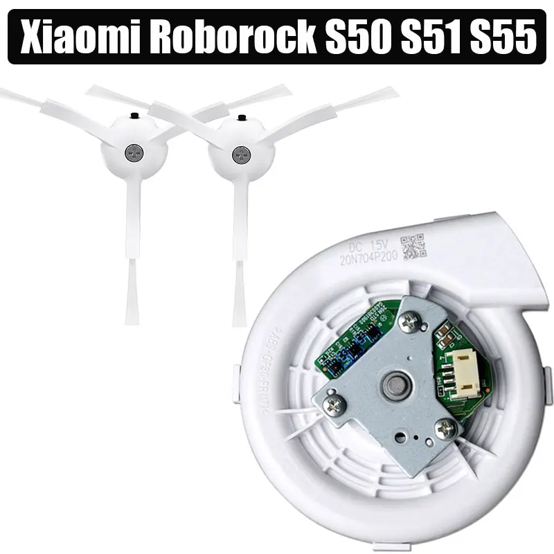 Вентилятор боковая щетка для XIAOMI Roborock S50 S51 робот пылесос запчасти - Цвет: 3pcs