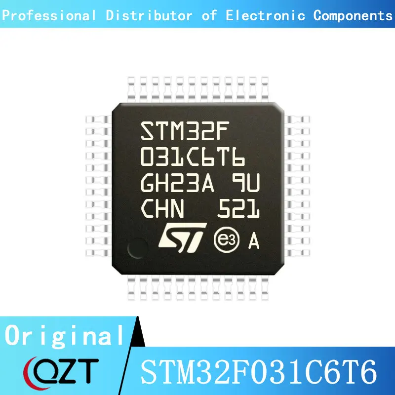 Микроконтроллер STM32F031 STM32F031C6 STM32F031C6T6 LQFP48 с новым пятном, 10 шт./лот микроконтроллер stm32f401 stm32f401rb stm32f401rbt6 lqfp64 с новым пятном 10 шт лот