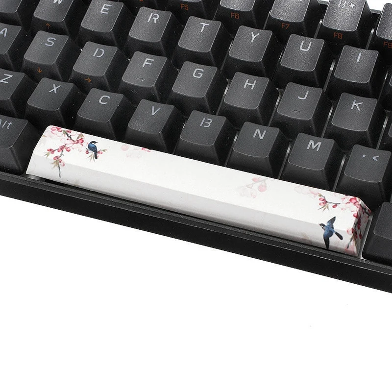 PBT Space Keycaps механическая клавиатура DIY Keycap(6.25U Space Keycap)-Magpie plum