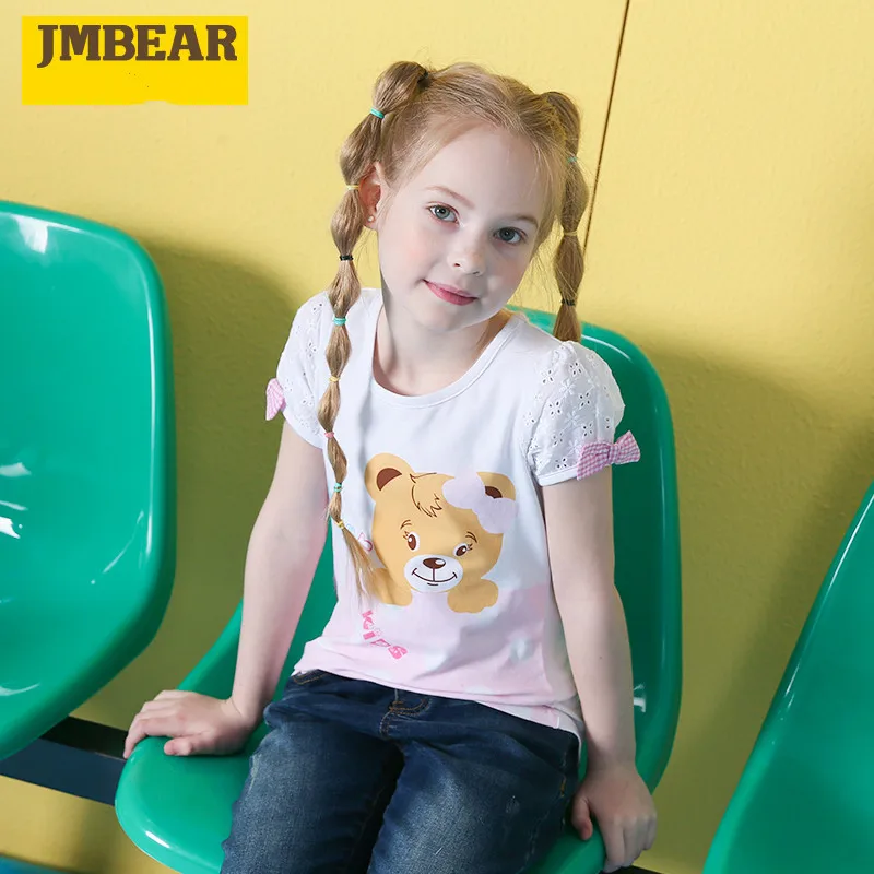 JMBEAR/детская одежда женские летние новые повседневные топы для детей | Детская и