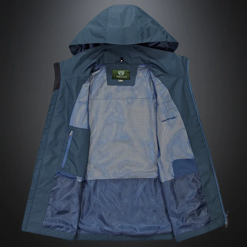 Men's Single Layer Outdoor Cold Warm Warm Windproof Waterproof Loose Large Size