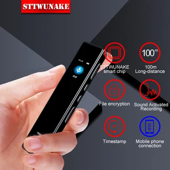 

STTWUNAKE voice recorder sound dictaphone mini audio mp3 player digital professional recording record HD activated color screen