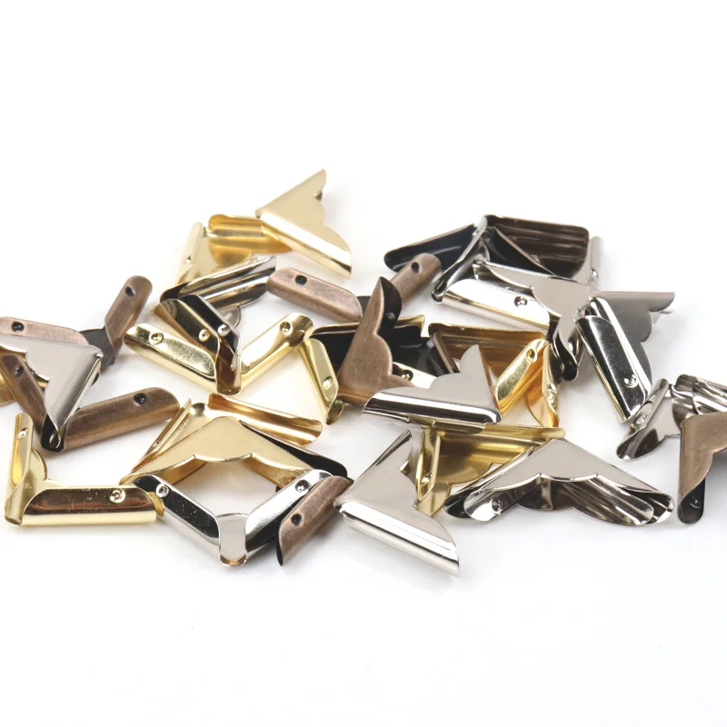 Description Picture 3 of itemMetal Corners Book Box Scrapbooking Album Menu Folder Corner Protectors Corner For Photo Album DIY 22x22x5mm 40pcs