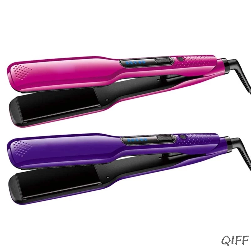 Светодиодный выпрямитель для волос с анионом, прямая палочка для волос, растягивающаяся влажная сухая шина двойного назначения