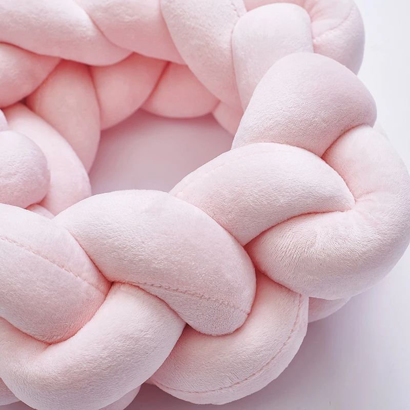 Baby Soft Knot Pillow Braided Crib Bumper Decorative Bedding Cushion Comfotable Baby 0-24 Months Unisex boys girls  YZL024