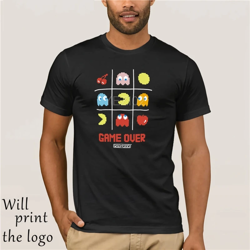 Pacman игра над мужской s футболка Uomo Manica Corta для мужчин 2017 Top Tee moda | Мужская одежда