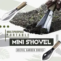 Multiuso portátil mini pá jardim capina de acampamento multi ferramenta atividades ao ar livre cavar alça antiderrapante dropshipping plantio