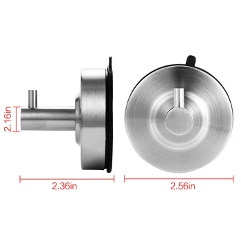 

Useful Strong Vacuum Suction Cup Stainless Steel Towel Hook Hanger for Bathroom Kitchen Tool